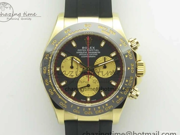 0407 Daytona 116518 LN Paul Newman ARF 1:1 Best Edition Black Dial on Oysterflex Strap A4130 Super Clone Chic 3356